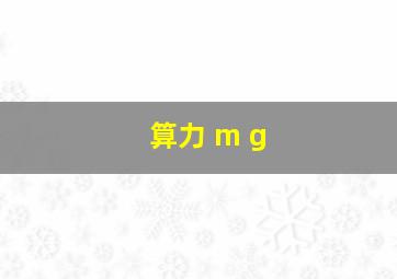 算力 m g